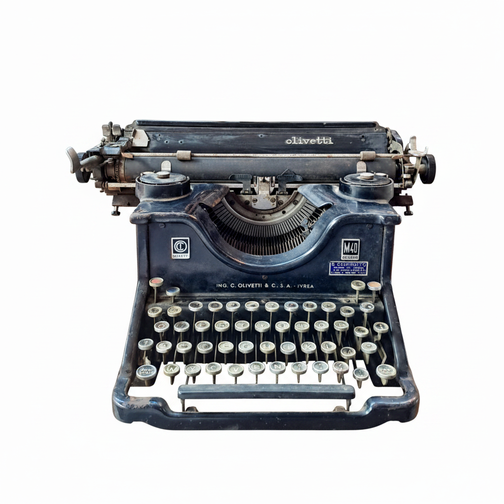 Macchina da scrivere Olivetti M40 – Nero