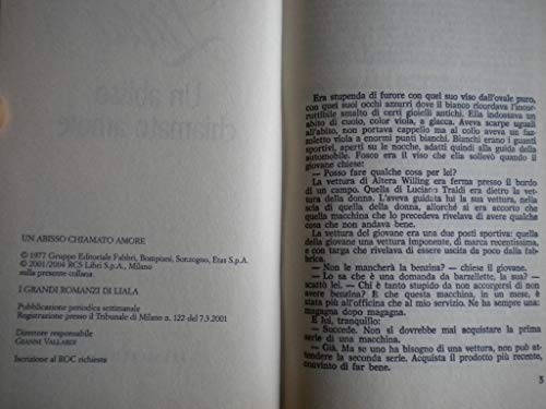 Libro - Un abisso chiamato amore - liala