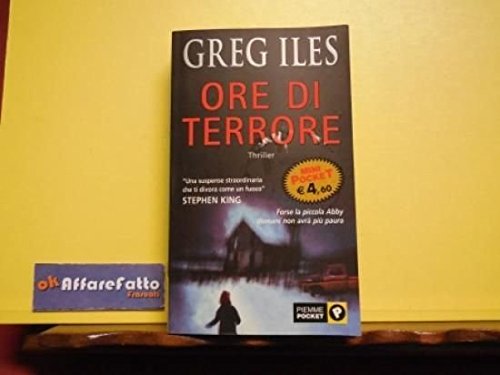 Libro - ART 7.574 LIBRO ORE DI TERRORE DI GREG ILES 2001