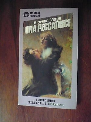Book - Ed. Tascabili bompiani G. Verga: A peccatrice 1988 A31