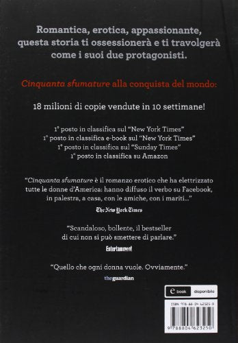 Libro - Cinquanta sfumature di rosso - James, E. L.