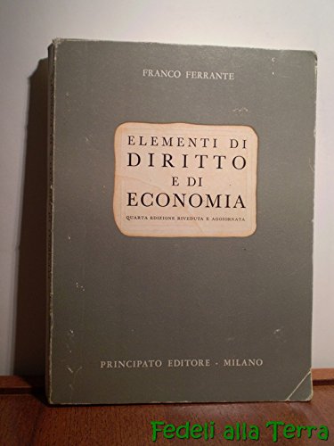 Libro - Elementi di diritto e di economia - Ferrante, Franco