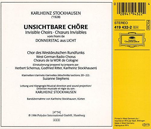 Stockhausen - Choeurs Invisibles