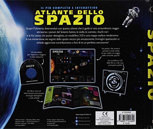 Libro - Il più completo e interattivo atlante dello spazio. - Mitton, Jacqueline
