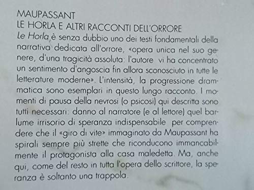 Libro - Le horla e altri racconti dell'orrore - Maupassant, Guy de