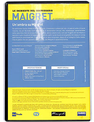 EBOND Commissario Maigret A Shadow On Maigret EDITORIAL DVD - by Mario Landi Reduction and adaptation by Diego Fabbri and Romildo Craveri