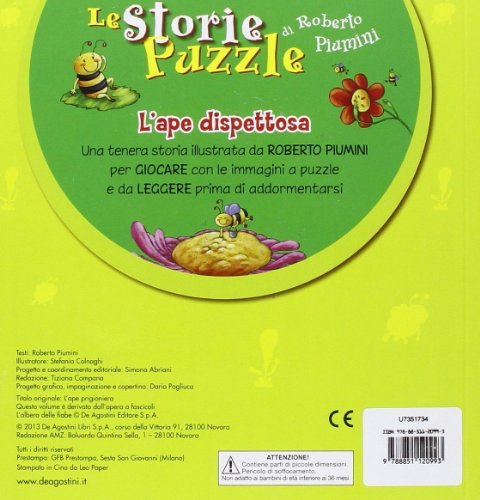 Libro - L'ape dispettosa. Le storie puzzle - Piumini, Roberto
