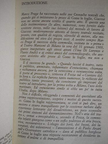 Libro - Teatro - Giacosa, Giuseppe