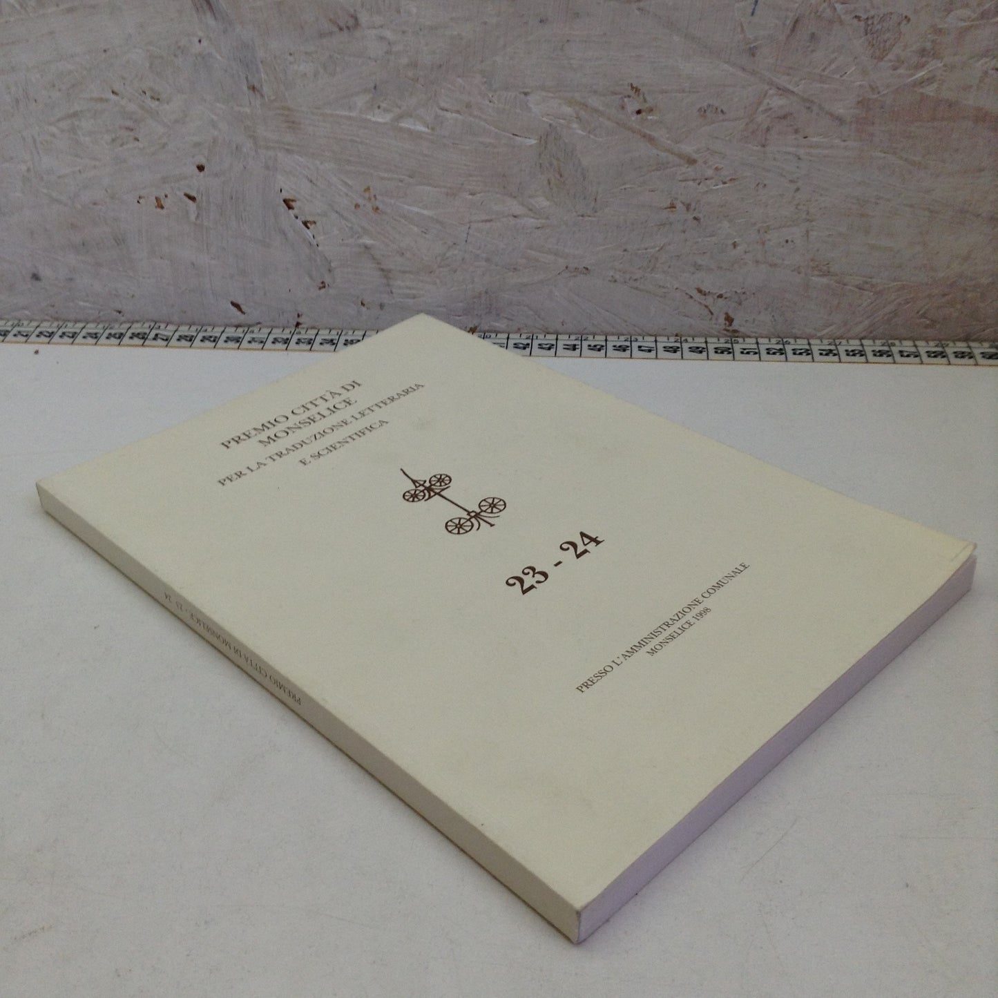 Libro - Premio città di Monselice traduzione letteraria scientifica 23-24 1998