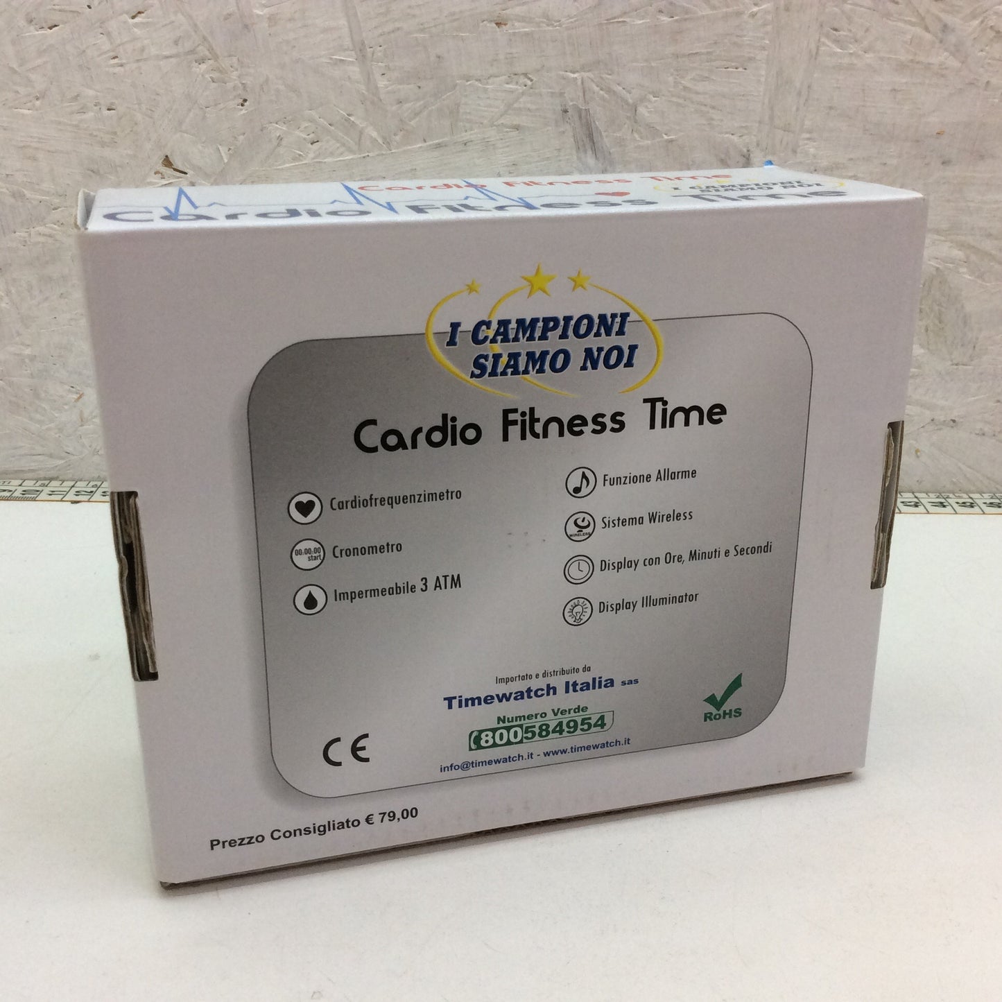 Heart rate monitor cardio fitness time WE ARE THE CHAMPIONS timewatch