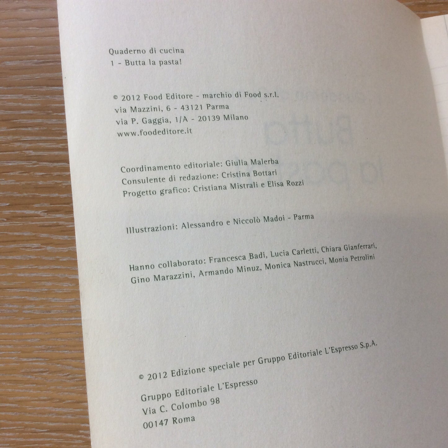 Lotto raccolta Quaderni di cucina BUTTA LA PASTA! - 21 libri