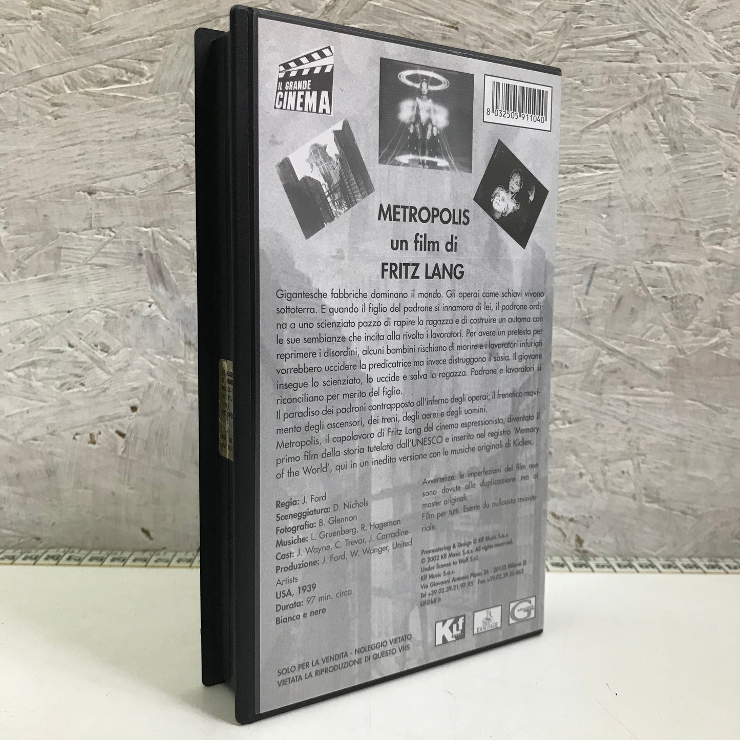 VHS - Videocassetta Metropolis Fritz Lang 2002