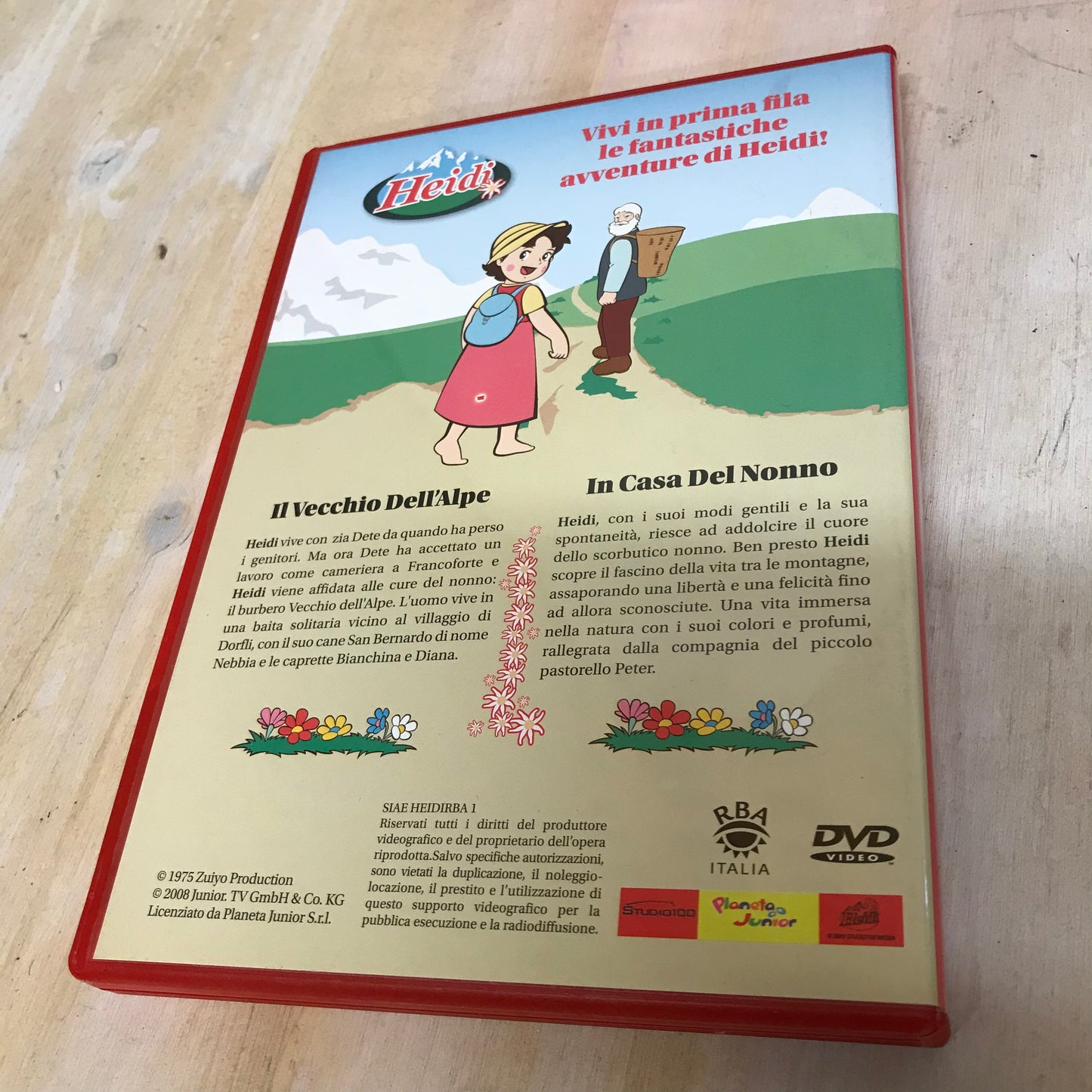 Original Series 2/5 4 Discs HEIDI DVD Series Lot 2008 RBA