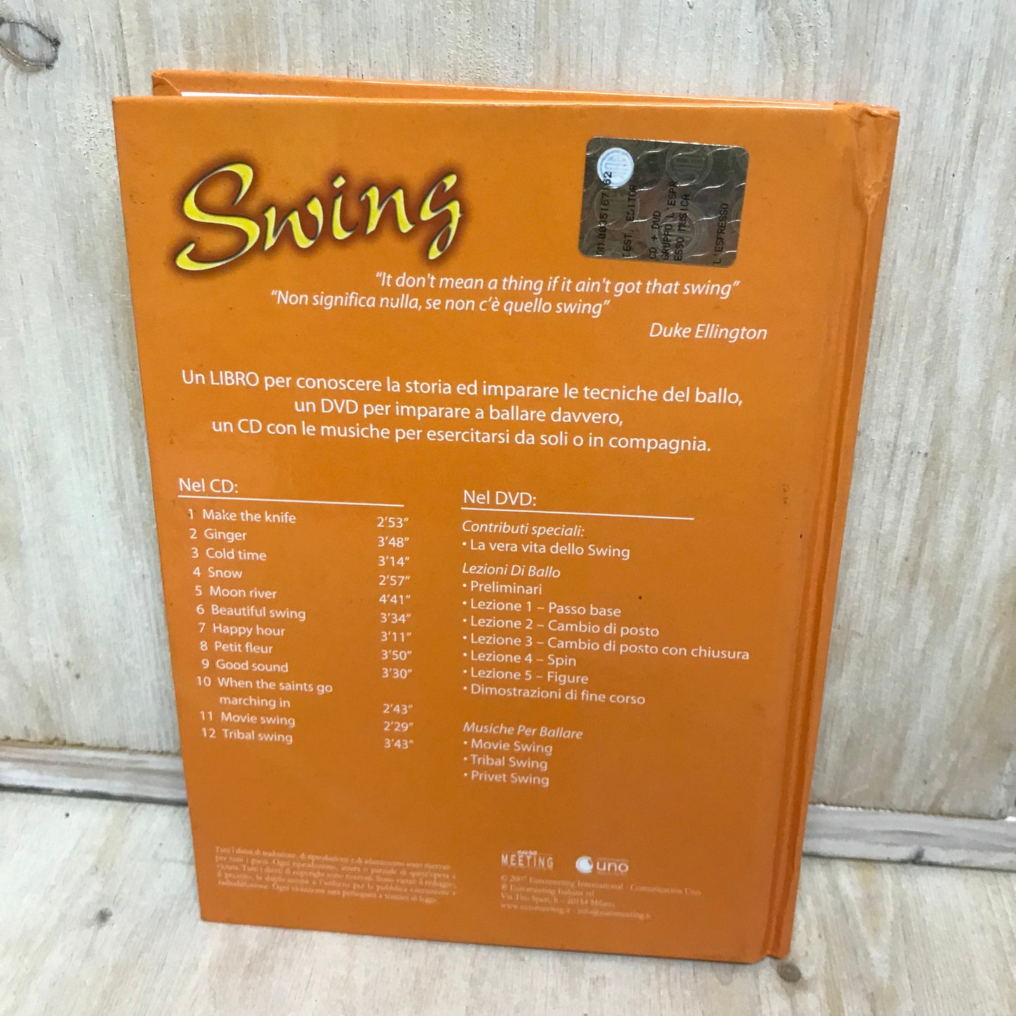 Book CD DVD At School of Dance exercises curiosities theory Swing 2007 Meeting