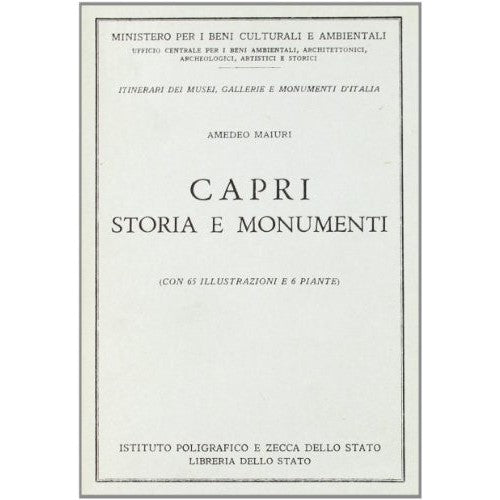 Libro - Capri Storia e monumenti - Maiuri, Amedeo