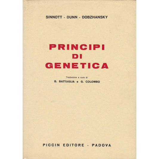 Libro - Principi di genetica - aa.vv - aa.vv