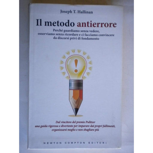 Libro - Il metodo antierrore Perché guardiamo  - Hallinan, Joseph T.
