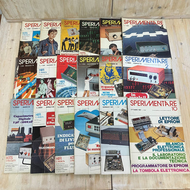 Lotto riviste ELETTRONICA SPERIMENTARE radioamatore anni 1979-1981 18 pezzi