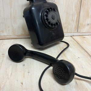 Telefono da parete SIEMENS Milano nero in bachelite anni 50