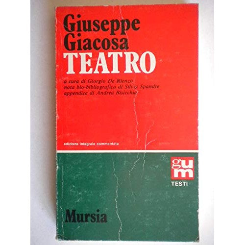 Book - Theater - Giacosa, Giuseppe