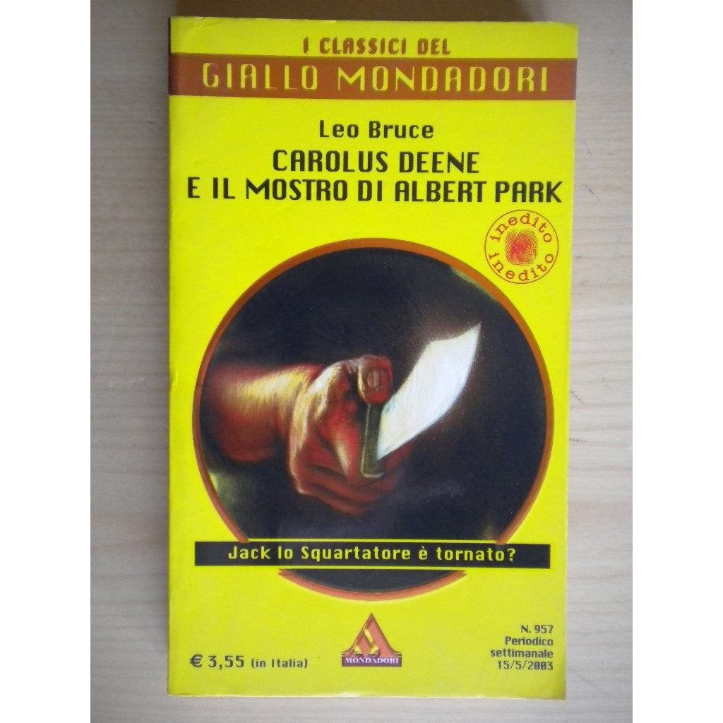 Libro - Carolus Deene e il mostro di Albert Park - Leo Bruce