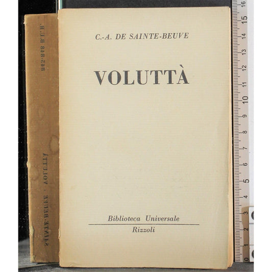 Libro - Voluttà - De Sainte-Beuve