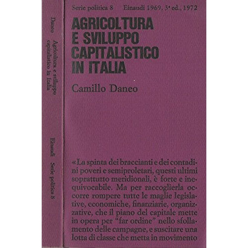 Libro - Agricoltura e sviluppo capitalistico in Italia
