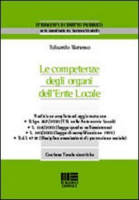 Libro - Le competenze degli organi dell'ente locale - Barusso, Edoa