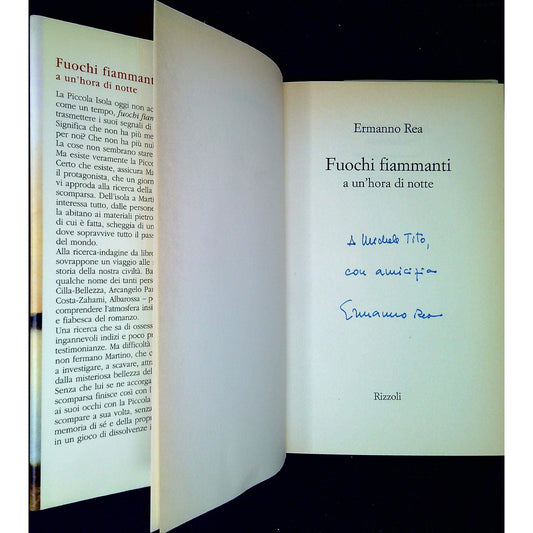 Libro - Fuochi fiammanti a un'hora di notte - Rea, Ermanno