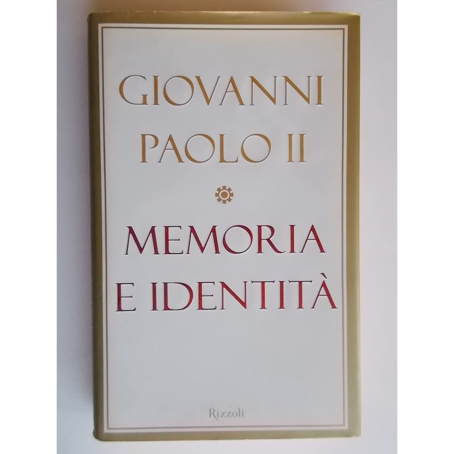 Libro - Memoria e identità Conversazioni a cava - Giovanni, Paolo II
