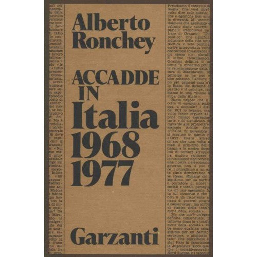 Libro - Accadde in Italia (1968-1977) - Ronchey, Alberto