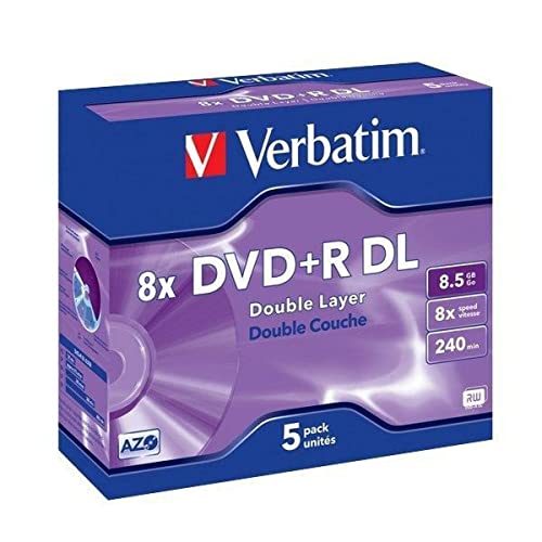 Verbatim Dvd+r 8.5GB - Confezione da 5