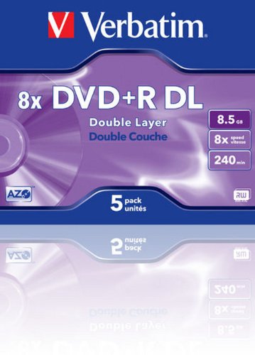 Verbatim Dvd+r 8.5GB - Confezione da 5