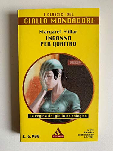 Libro - Margaret Millar: Inganno per quattro Ed. Giallo Mondadori A2