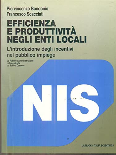 Libro - Efficienza e produttività negli ent - Bondonio, Piervincenzo