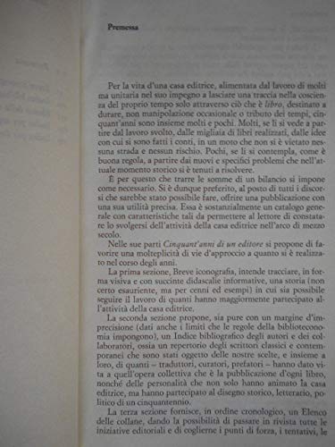 Libro - CINQUANT'ANNI DI UN EDITORE - aa.vv.