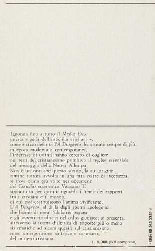 Libro - A Diogneto - Zincone, S.