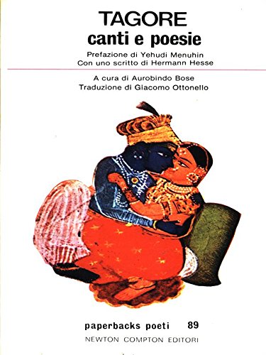 Libro - CANTI E POESIE. - Tagore, Rabindranath