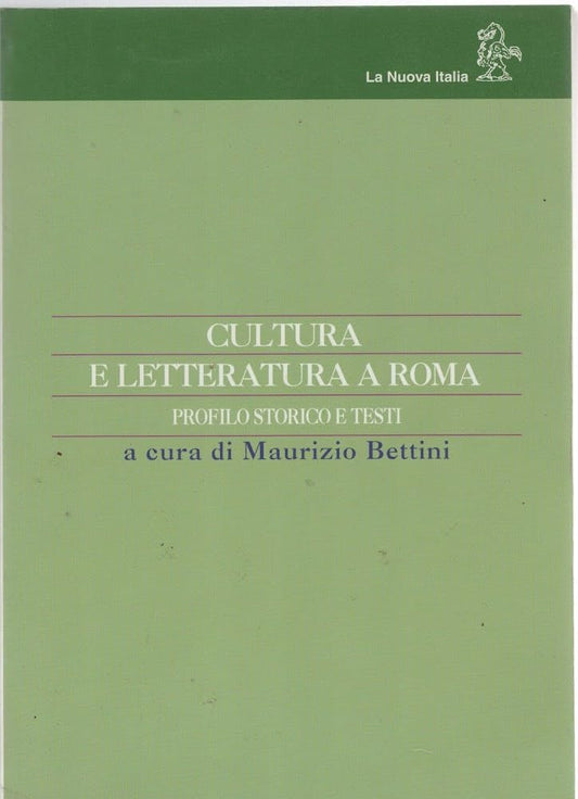 Libro - Cultura e letteratura a Roma Profilo storico e test - Fo, A.