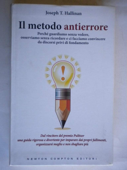 Libro - Il metodo antierrore Perché guardiamo  - Hallinan, Joseph T.