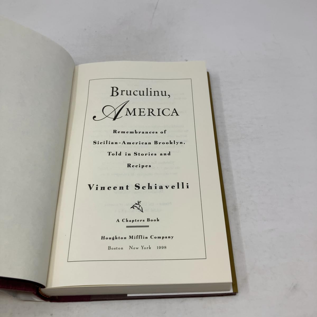 Bruculinu, America: Remembrances of Sicilian-American Brooklyn, Told in Stories and Recipes