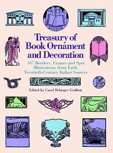 Libro - Treasury of Book Ornament and Decoration: 537 Borders, Frame