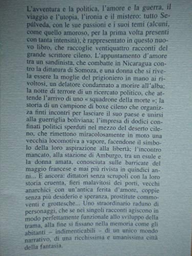 Libro - Incontro d'amore in un paese in guerra - Sepúlveda, Luis