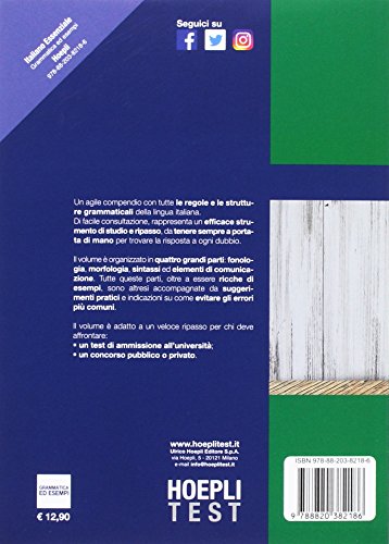Libro - Italiano essenziale. Grammatica ed esempi - Aa.Vv.