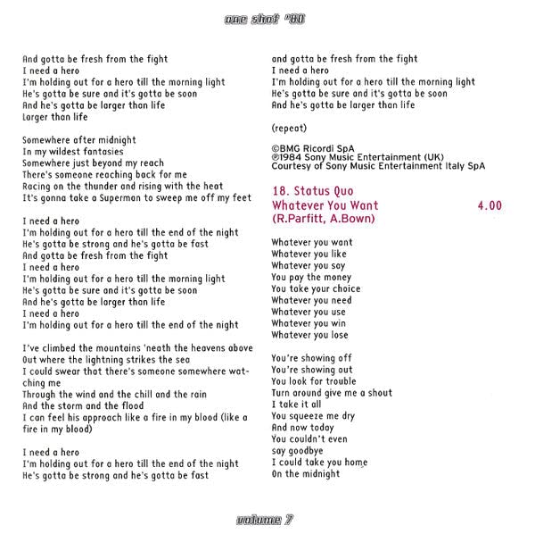 One Shot 80 Vol. 07