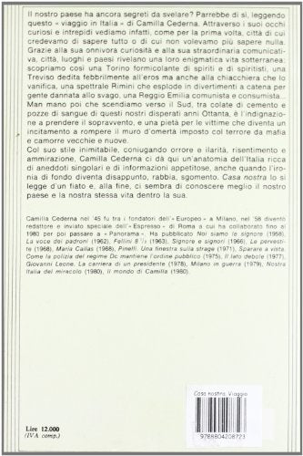 Libro - Casa nostra. Viaggio nei misteri d'Italia - Cederna, Camilla