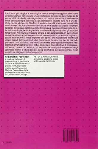 Psichiatria dell'adolescente. Studi sullo sviluppo e sulla sua patologia (Vol. 1)