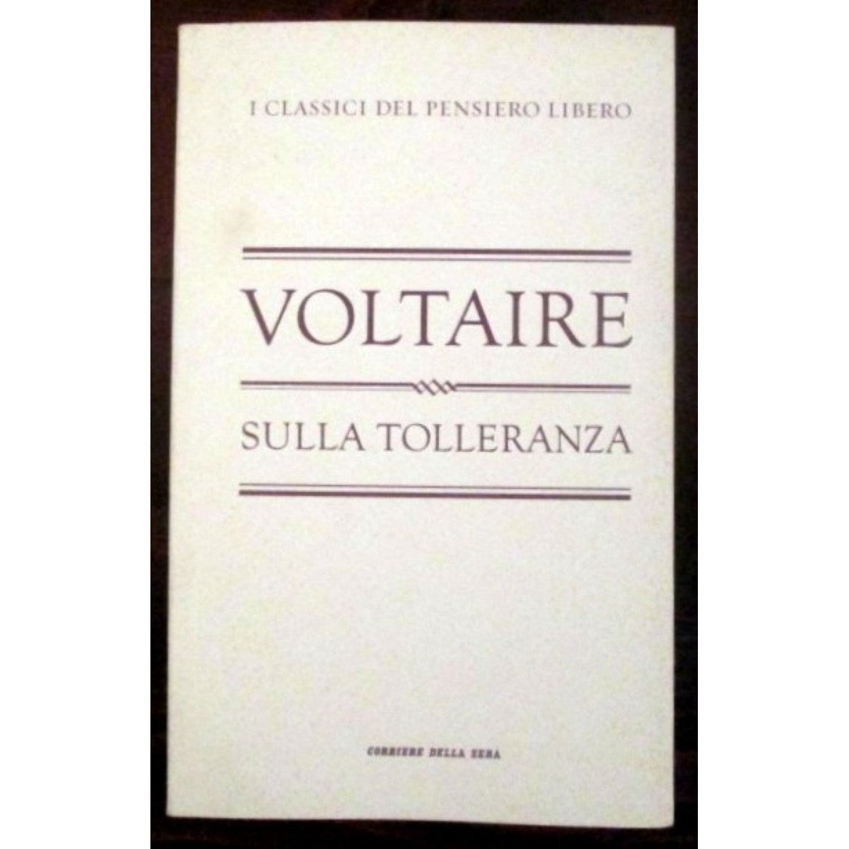 Libro - Sulla tolleranza - Voltaire