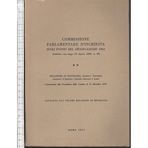 Libro - Italia - Commissione Parlamentare D'Inchiesta Sugli - AA.VV