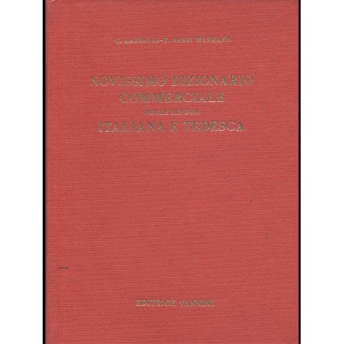 Libro - Novissimo dizionario commerciale delle - Lazzioli, - Winkler